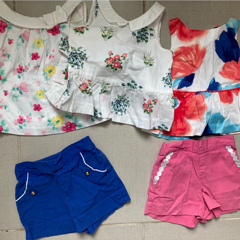 Janie and Jack Pink and Blue Girls Sets